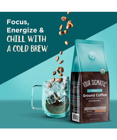 Four Sigmatic Mushroom Coffee with Reishi - Medium Roast Decaf 12 oz - Buy Online on GoSupps.com