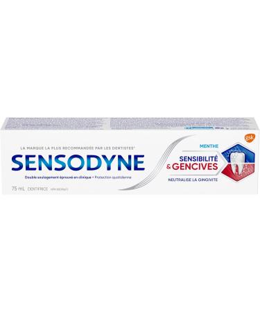 Sensodyne Sensitivity and Gum Mint Toothpaste Strengthens and Protects Sensitive Teeth and Gums 75 mL - Buy Online on GoSupps.com