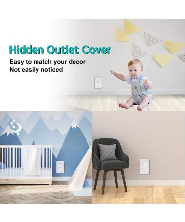 Baby Proofing Outlet Covers (40 Pack) - Child Proof Outlet Plug Covers with Hidden Pull Handle - Prevent Electric Shock Hazard - Outlet Protector for Kids Safety - Buy Online on GoSupps.com
