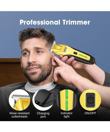 Professional Barber Kit - Rechargeable Hair Clippers Set for Men | Cordless Trimmers LED Display USB Charging - Ideal Gifts for Men - Buy Online on GoSupps.com