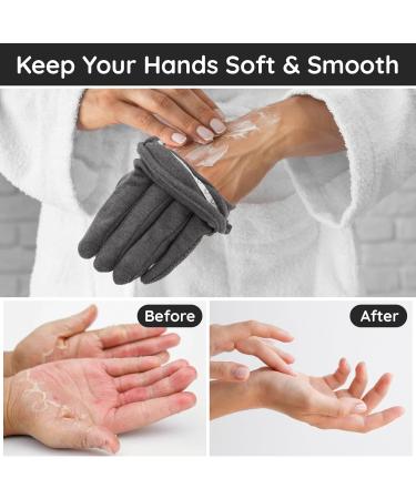 Segbeauty Touchscreen Cotton Gloves for Women - Hand Moisturizing & Non-Slip - 6 Pairs Gray Lotion Gloves for Dry Hands - Buy Online on GoSupps.com