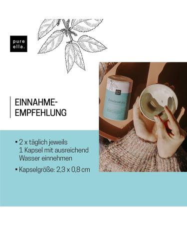 Pure Ella Nettle Drainage Capsules - Vegan Detox with Magnesium Juniper & Asparagus - 60 Natural Capsules for Gentle Drainage Support - Buy Online on GoSupps.com