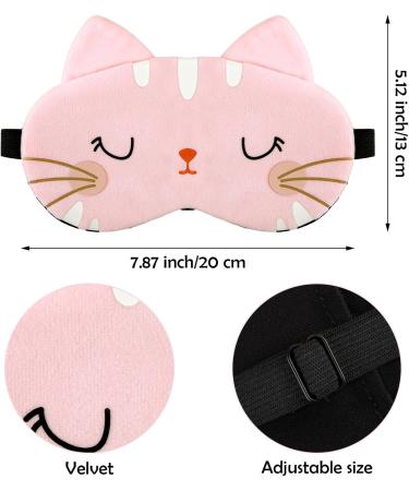 4-Pack Cute Animal Plush Sleeping Eye Masks - Soft & Comfortable Sleep Masks for Kids Women Men - Ideal for Travel Naps & Sleepovers - Buy Online on GoSupps.com