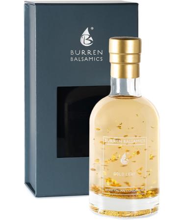 Burren Balsamics Gold Leaf Infused White Balsamic Vinegar of Modena 200ml - Buy Online on GoSupps.com