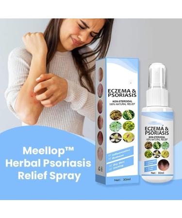 Dubush 30ml Herbal Psoriasis Relief Spray - Natural Eczema & Psoriasis Treatment - Soothing Moisturizing Mist - Set of 3 - Buy Online on GoSupps.com