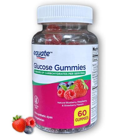 Glucose Gummies- Blueberry Raspberry and Strawberry Flavor 60ct (Pack of 1) Boxed by Fusion Shop Store - Buy Online on GoSupps.com