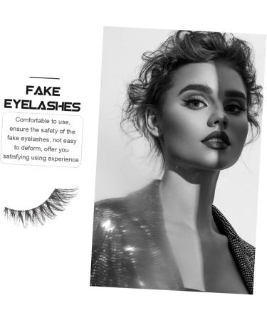 minkissy 5 Pairs False Lashes Fake Eyelashes Lash Strip Eye Lash Extension Bulk Eyelashes Bulk Lashes Eyelashes Natural Look False Eyelashes Transparent Stem Artificial Fiber Cosmetics - Buy Online on GoSupps.com