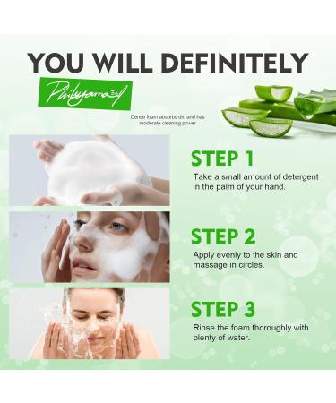 Nettoyant Visage Savon Visage Soin Face L'Aloe Vera Bio Pore Cleanser Nettoyage En Profondeur Des Points Noirs Nettoyant Face Fra Cheur Nettoie En Douceur Les Peaux Probl Mes - Buy Online on GoSupps.com