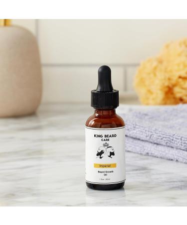 Beard Growth Oil - Argan Grapeseed & Jojoba Oils | 1oz for Thicker Fuller Beards | Fills Patchy Areas - Buy Online on GoSupps.com