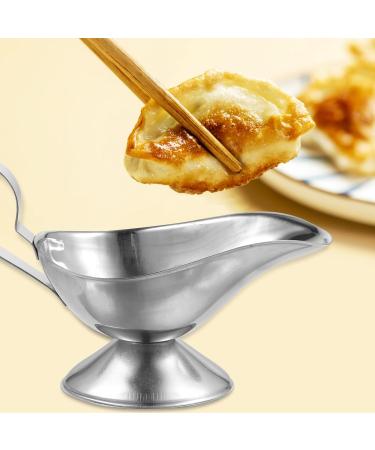 Alipis 2pcs Metal Sauce Cups Juice Bucket Creamer Jug Ketchup Dispenser Metal Gravy Boat Sauce Pourer Sauce Container Gravy Boat Kitchen Dish Gravy Pourer Dish Sauce Bowl Stainless Steel 15*6.5cmx2pcs Silverx2pcs - Buy Online on GoSupps.com