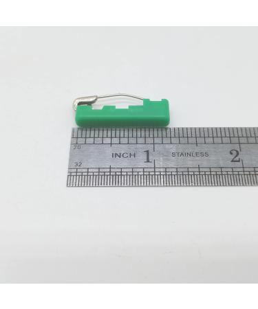 ibotti Curved Safety Pins 50-Count Green - Basting Pins for Quilting Size 1 with Grip Covers - Buy Online on GoSupps.com