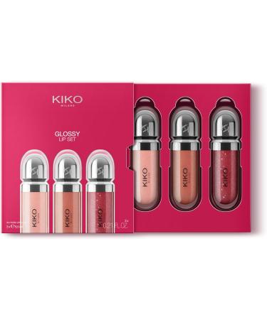 KIKO SpA KIKO Milano Glossy Lip Set 03 Set For Lips 3 Moisturizing Lip Glosses With A Plumping 3D Effect - Buy Online on GoSupps.com