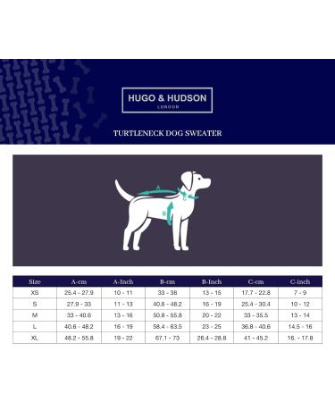 HUGO & HUDSON Polo Neck Dog Jumper - Winter Warm Fleece & Knit Pet Sweater - Grey XS - Buy Online on GoSupps.com