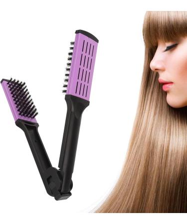 Straightening Comb Double Sided Brush Comb Clamp Prevent Static Splint Comb Hairdressing Tool for Smoothing and Straight Hair Styles Ergonomic Handle - Buy Online on GoSupps.com
