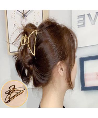 Xutong 8-Piece Rose Gold Metal Hair Clips Set - Small & Large Crescent Hair Clips for Thick Hair - Stylish & Durable Women s Accessories - Buy Online on GoSupps.com