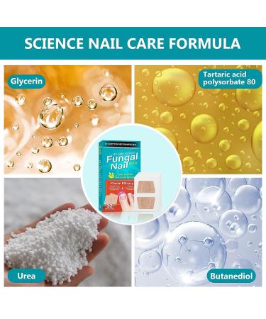 32Pcs Nail Repair Patches - Extra Strength Toenail Fungus Treatment for Damaged Nails - Buy Online on GoSupps.com