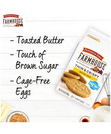 Pepperidge Farm Farmhouse Butter Crisp Cookies 6.9 oz. - Thin & Crispy Delights - Buy Online on GoSupps.com