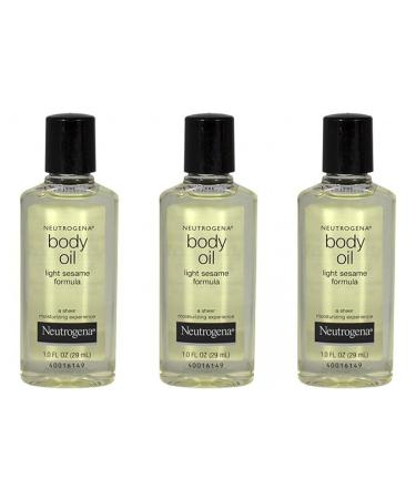 Neutrogena Body Oil Light Sesame 1 Oz Travel Size (Pack Of 3) 1 Fl Oz (Pack of 3)