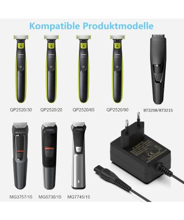 Buy 4.3V OneBlade Charging Cable for Philips Razors QP2520/90 QP2520/70 QP2620 | Replacement A00390 Loading Cable 1.7m - International Shipping Available - Buy Online on GoSupps.com