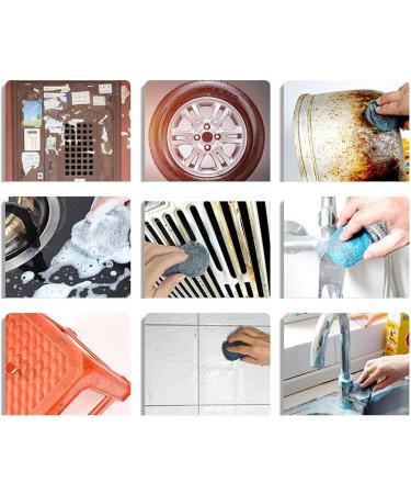 Steel Scrubber - Dish Scrubbers | Tear Resistant Reusable Steel Wool for Kitchen Effective On Sinks Grills Pots Broiler Racks Stoves Cleaning Dishes - Buy Online on GoSupps.com