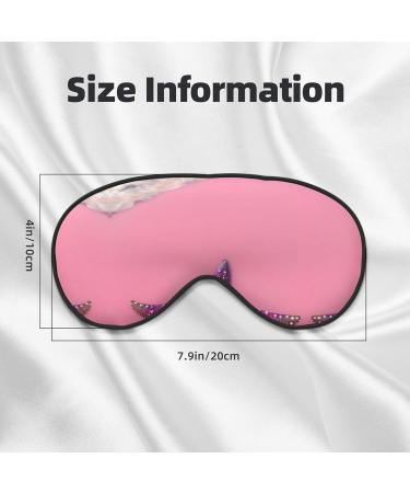 Pink Sand Beach Eye Mask | Soft Adjustable Sleep Mask for Men & Women | Comfortable Black Nighttime Eye Cover - Buy Online on GoSupps.com
