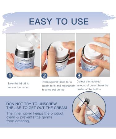 Instant Face Lift Cream with Retinol Collagen & Hyaluronic Acid Retinol Face Moisturizer for Wrinkles Neck & D collet Neck Firming Cream for Women & Men 1.7 Fl Oz 1.7 Fl Oz (Pack of 1) - Buy Online on GoSupps.com