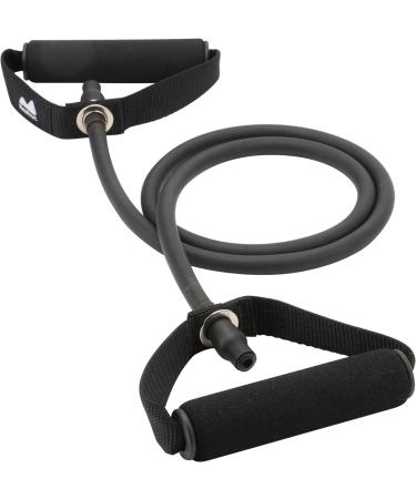 REEHUT Resistance Bands Set - 4 Black Exercise Bands with Handles, Door Anchor, and Manual - for Resistance Training, Physical Therapy, Home Workouts - 15-20 lbs Strength - Fitness, Pilates, Boxing - Buy Online on GoSupps.com