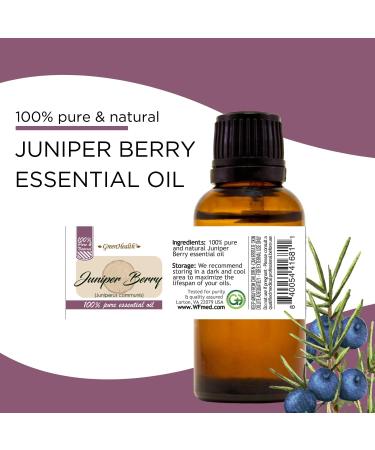 100% Pure Essential Oil- 10ml (30 Oils) by Greenals (Juniper Berry) - Buy Online on GoSupps.com
