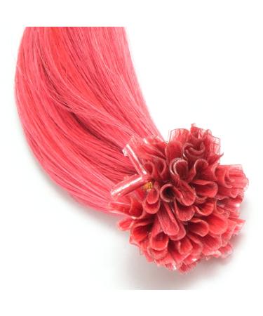 Buy Pink Keratin Bonding Extensions - 100% Remy Human Hair 50x1g 45cm U-Tip for Long Smooth Hair - Buy Online on GoSupps.com