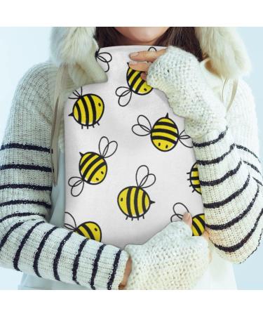 Cute Animal Bee Motif Heat Bottle - 2L Capacity for Pain Relief & Menstrual Cramps - Perfect for Feet Comfort | International Shipping Available - Buy Online on GoSupps.com