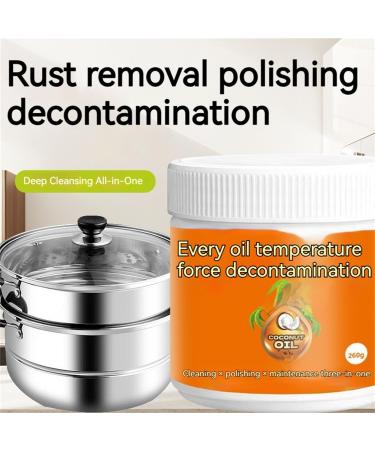 Coconut Oil Multi-Purpose Cleaning and Polishing Paste Cleaning Paste for Cookware Pots and Pans Powerful Cleaning Paste - Buy Online on GoSupps.com