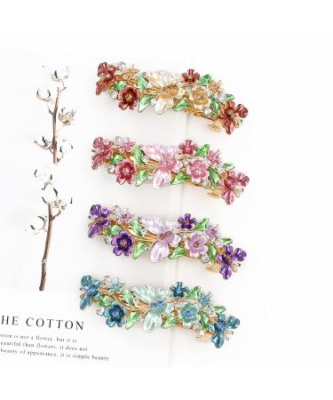 inSowni 4 Pack Luxury Glitter Butterfly Rhinestone Hair Clips for Women and Girls - Buy Online on GoSupps.com