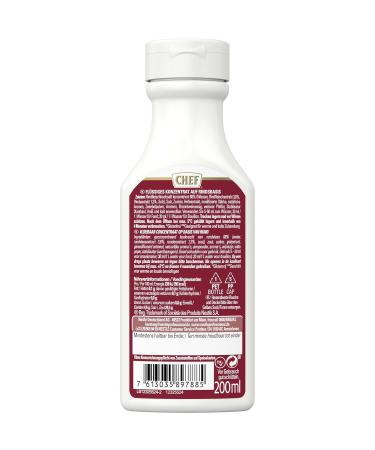 CHEF Liquid Concentrate Beef - 100% Natural Flavor Boost for Hearty Meat Dishes - Pack of 3 (3 x 200ml) | International Shipping - Buy Online on GoSupps.com