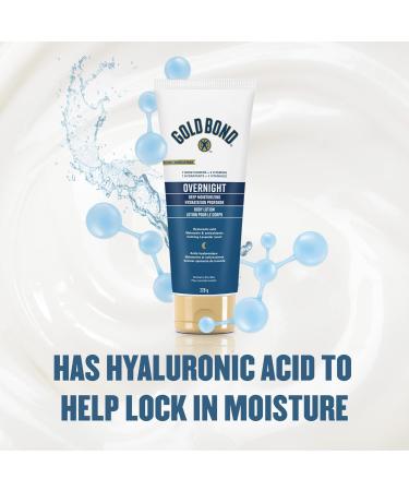 Gold Bond Overnight Deep Moisturizing Body Lotion 226g Tube Calming Lavender Scent Deep Moisturizer With Hyaluronic Acid and Antioxidants For Healthier Looking Skin While You Sleep Overnight Skin Therapy Updated - Buy Online on GoSupps.com