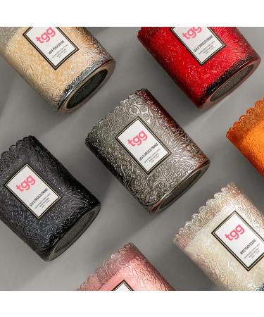 Scented Smokeless Aromatherapy Candle - Long Lasting Natural Essential Oil - Soothing Red Teak & Rosemary - Perfect for Home & Holiday Atmosphere - Buy Online on GoSupps.com