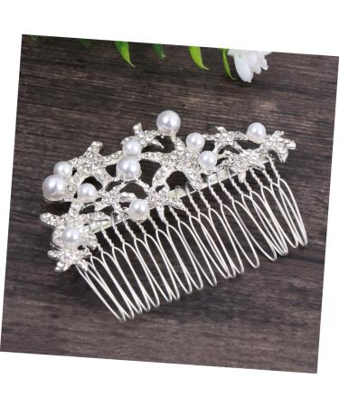 DOITOOL Tiara Wedding Hair Comb Pearl Hair Comb Bridal Headdress Wedding Headpiece Bride Alloy Hair Accessories - Buy Online on GoSupps.com