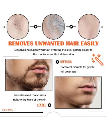 Intimate Hair Removal Cream for Men | Easy Application & Durable Formula | Flawless Depilatory Cream for All Skin Types - Black Box - Buy Online on GoSupps.com