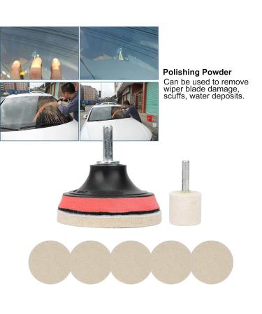 TEUOPIOE Car Windscreen Glass Scratch Remover Cerium Oxide Powder Polishing Kit Wheels Set Polish Pads - Buy Online on GoSupps.com