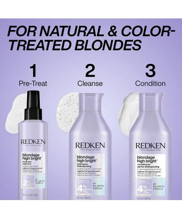 Redken Blondage High Bright Conditioner - Brightens & Lightens Blonde Hair | Vitamin C Infused 10.1 Fl Oz - Buy Online on GoSupps.com