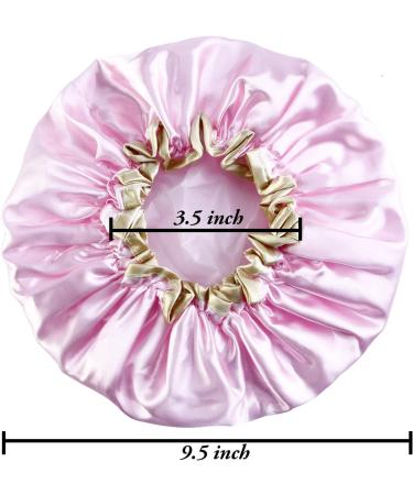 Shower Hood for Women - 3 Pack Double-Lying Waterproof Bathing Cap | Reusable Bath Hood with Rubber Band | Spa & Salon Bathroom Accessories - Buy Online on GoSupps.com