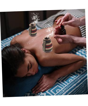 Beaupretty Moxibustion Box - Ceramic Candle Burner & Massage Tools - Portable Cone Holder for Relaxation - Buy Online on GoSupps.com