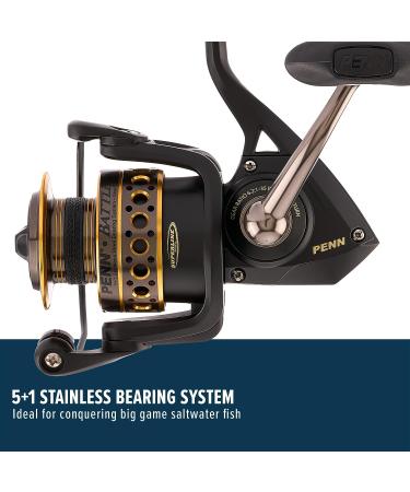 PENN Battle Spinning Reel Kit Size 5000 - Right/Left Handle Position - HT-100 Front Drag System - Includes Reel Cover and Spare Spool - 6000 - Buy Online on GoSupps.com