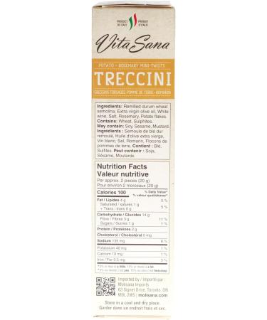 Vita Sana Mini Treccini Bread Twists Potato & Rosemary 150 g - Buy Online on GoSupps.com