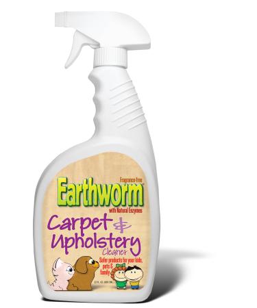Earthworm Carpet & Upholstery Cleaner Spot & Stain Remover - Natural Enzymes, Safer for Family, Environmentally Responsible - 22 oz 22 Fl Oz (Pack of 1)