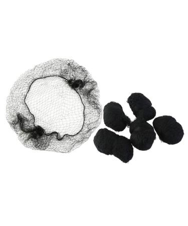 Frcolor 100pcs Reusable Hair Nets Invisible Elastic Edge Mesh Invisible Hairnet Hair Bun Accessories for Women Girls 50CM