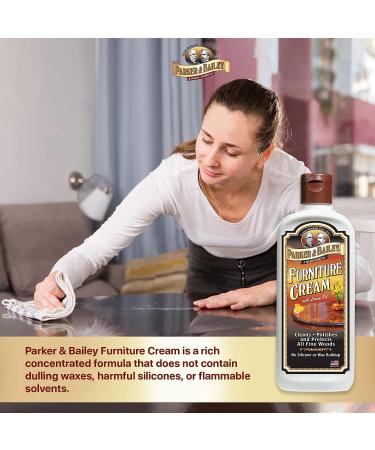 Parker & Bailey Furniture Cream - 8 oz Multisurface Wood Cleaner & Polish - Buy Online on GoSupps.com