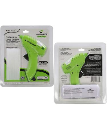Surebonder Ultra Low Temperature Cool Shot Mini Glue Gun  Compact Size  Extra Safe at 10 Watts  Bonds Delicate Materials Like Paper  Fabric  Foam  Flowers  12 Sticks Included (Plus Series KD-160FKIT) - Buy Online on GoSupps.com