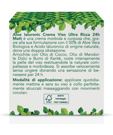  Matt Forsan Herbal Tradition - Aloe Hyaluronic Face Cream - 24-Hour Ultra-Rich Moisturizing Cream with Organic Aloe Vera and Naturally Sourced Hyaluronic Acid - 50 ml - Buy Online on GoSupps.com