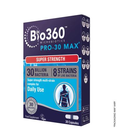Natures Aid Bio360 Pro-30 MAX (30 Billion Bacteria) from Natures Aid 30 Capsules Bio360 Pro-30 MAX 30 Capsules