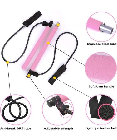 Buy Pilates Bar - Portable Workout Equipment for Home Gym & Yoga | Resistance Band Exercise Stick for Sculpting & Stretching - Buy Online on GoSupps.com